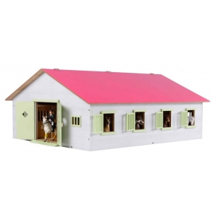 Paardenstal Kids Globe met 7 boxen: schaal 1:24 (610189) Paardenstal Kids Globe met 7 boxen: schaal 1:24 (610189)