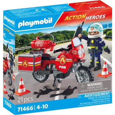 PLAYMOBIL Action Heroes Brandweer op de plaats van het ongeval - 71466