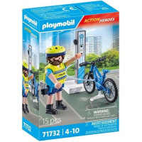 n PLAYMOBIL® Politie fietspatrouille - P-71732 PLAYMOBIL® Politie fietspatrouille --71732