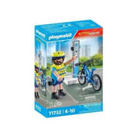 n PLAYMOBIL® Politie fietspatrouille - P-71732 PLAYMOBIL® Politie fietspatrouille --71732