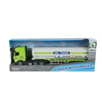2-Play Vrachtwagen met tank frictie licht/geluid 38cm 510418