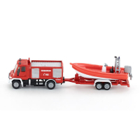 SIKU 1636  UNIMOG BRANDWEERWAGEN MET BOOT