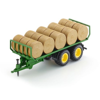 SIKU 2891 - RONDE BALENWAGEN MET HOOIBALEN 1:32