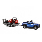 Kids Globe 510207 pick-up met aanhanger en minishovel