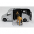 Kids Globe 510211 Anemoon paardenwagen met geluidsmodule, frictiemotor en paard