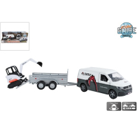 Kids Globe 520458 Volkswagen transporter met minigraver