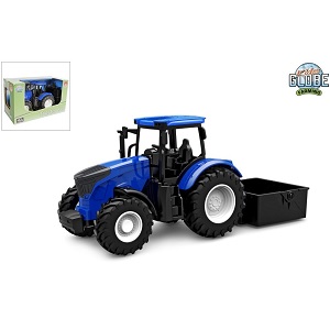 KidsGlobe 540475 - Kids Globe tractor freewheel met kiepbak blauw