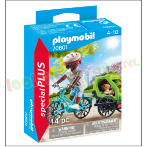 PLAYMOBIL Fietstocht Fiets met fietskar - 70601 PLAYMOBIL Fietstocht Fiets met fietskar - 70601