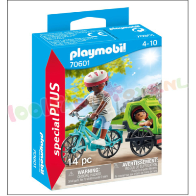 PLAYMOBIL Fietstocht Fiets met fietskar - 70601