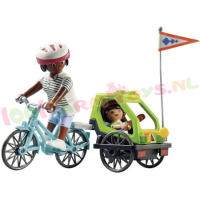 PLAYMOBIL Fietstocht Fiets met fietskar - 70601
