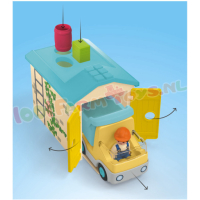 JUNIOR Ladingwagen met sorteer-Garage - 71686