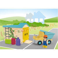 JUNIOR Ladingwagen met sorteer-Garage - 71686