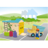 JUNIOR Ladingwagen met sorteer-Garage - 71686
