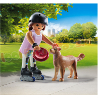 PLAYMOBIL Schaatser met Retriever - 71739