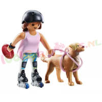 PLAYMOBIL Schaatser met Retriever - 71739