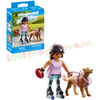 PLAYMOBIL Schaatser met Retriever - 71739