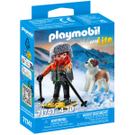 PLAYMOBIL Wandelaar met Sint Bernard - 71741