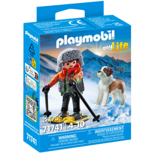 PLAYMOBIL Wandelaar met Sint Bernard - 71741 PLAYMOBIL Wandelaar met Sint Bernard - 71741