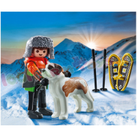 PLAYMOBIL Wandelaar met Sint Bernard - 71741