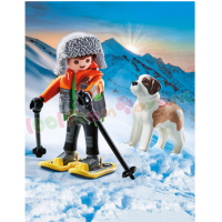 PLAYMOBIL Wandelaar met Sint Bernard - 71741