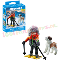 PLAYMOBIL Wandelaar met Sint Bernard - 71741
