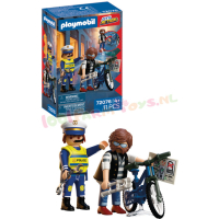 PLAYMOBIL FietsenDiefstal met Poltie - 72076