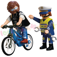 PLAYMOBIL FietsenDiefstal met Poltie - 72076