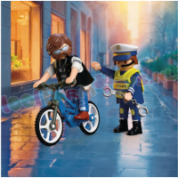 PLAYMOBIL FietsenDiefstal met Poltie - 72076