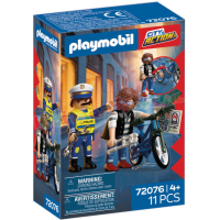 PLAYMOBIL FietsenDiefstal met Poltie - 72076