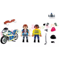 PLAYMOBIL Achtervolging met Motorfiets - 72079