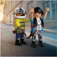 PLAYMOBIL Achtervolging met Motorfiets - 72079