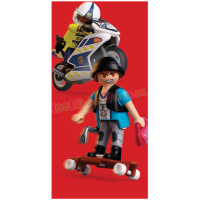 PLAYMOBIL Achtervolging met Motorfiets - 72079