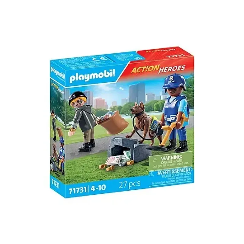 Playmobil Action Heroes – Politiehond met boef 71731