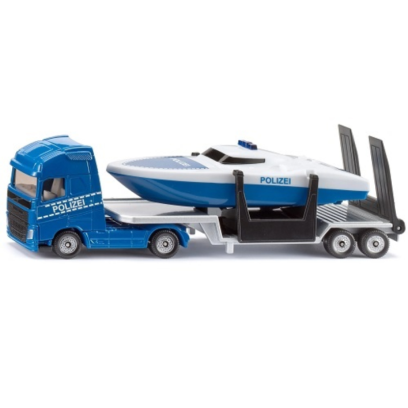 Siku 1757 politie Volvo vrachtwagen met boot 