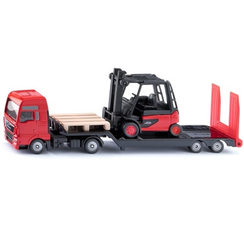 Siku 1763 MAN vrachtwagen met Linde vorkheftruck