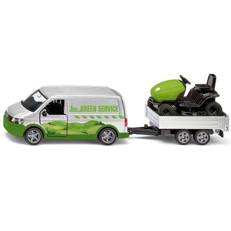 Siku 2005 Volkswagen T6 met zitmaaier