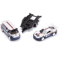 Siku 2569 Volkswagen ID.Buzz met Porsche 911 GT3 RS