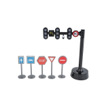 Kids Globe Verkeerslicht met 3 lichten en 5 verkeersborden 570471