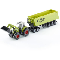 Siku 1949 1:50 Claas Tractor met dolly en kieper