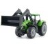siku 1394, Deutz-Fahr met voorlader, metaal/kunststof, groen, beweegbare voorlader, verwijderbare cabine, trekhaak