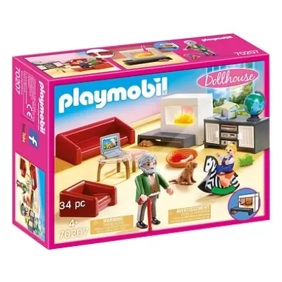 Playmobil Dollhouse Huiskamer met Openhaard - 70207