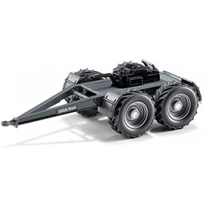 siku 2887, Dolly SIGA Duo, 1:32, metaal/kunststof, zwart, compatibel met Siku tractoren