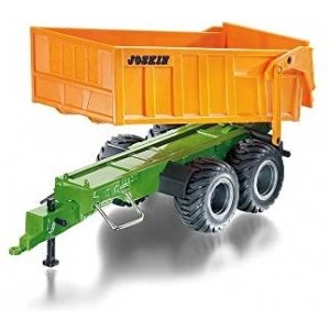 Siku 6780, Dubbel-as-aanhangwagen, 1:32, op afstand bestuurbaar, voor Siku Control-voertuigen met aanhanger-trekhaak, metaal/kunststof, oranje