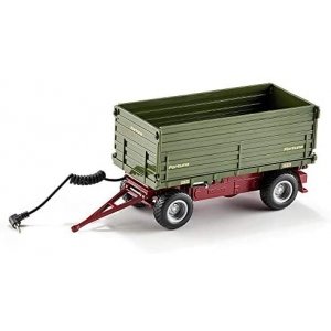 siku 6781, Tweezijdige kiep-aanhangwagen, 1:32, op afstand bestuurbaar, voor SIKU Control-voertuigen met aanhanger-trekhaak, metaal/kunststof, groen