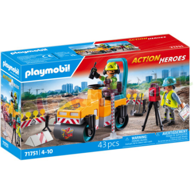 PLAYMOBIL Wegenbouwmachine Wals - 71751
