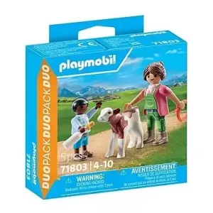 Playmobil Duopack Boer met kalf 71803